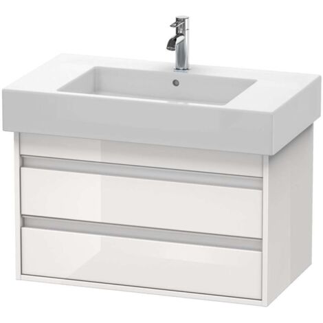Duravit Ketho Meuble sous-lavabo suspendu 6640, 2 tiroirs, 800mm,
