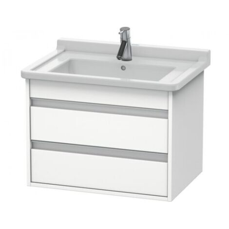 Duravit Ketho Meuble sous-lavabo suspendu 6643, 2 tiroirs, 650mm,