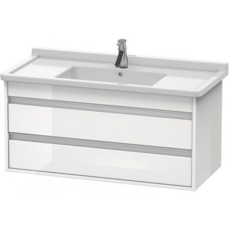 Duravit Ketho Meuble sous-lavabo suspendu 6645, 2 tiroirs,