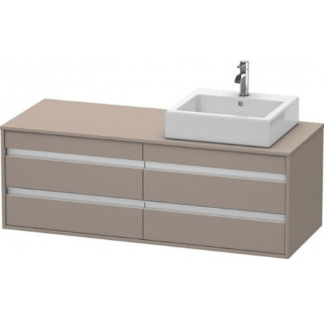 Duravit Ketho Meuble sous-lavabo suspendu 6657, 4 tiroirs,