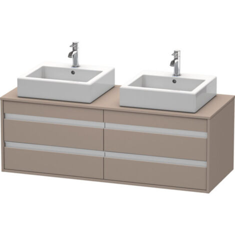 Duravit Ketho Meuble sous-lavabo suspendu 6657, 4 tiroirs,