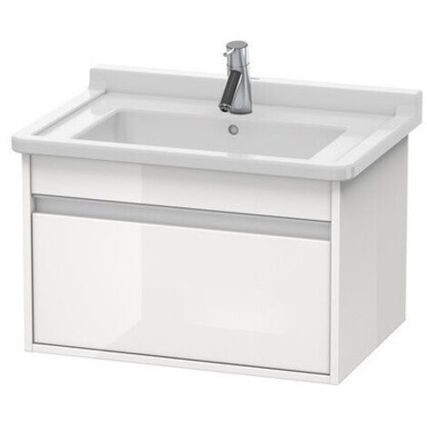 Duravit Ketho Meuble sous-lavabo suspendu 6663, 1 tiroir, 650mm,