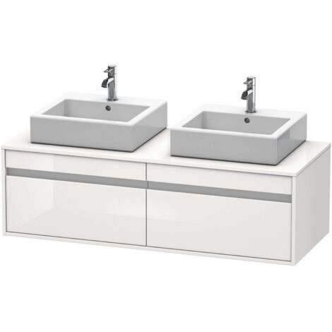 Duravit Ketho Meuble sous-lavabo suspendu 6697, 2 tiroirs,