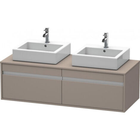 Duravit Ketho Meuble sous-lavabo suspendu 6697, 2 tiroirs,