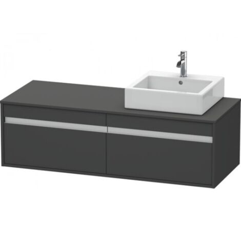 Duravit Ketho Meuble sous-lavabo suspendu 6697, 2 tiroirs