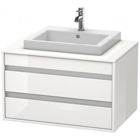 Duravit Ketho Meuble sous-lavabo suspendu 6754, 2 tiroirs, 800mm,