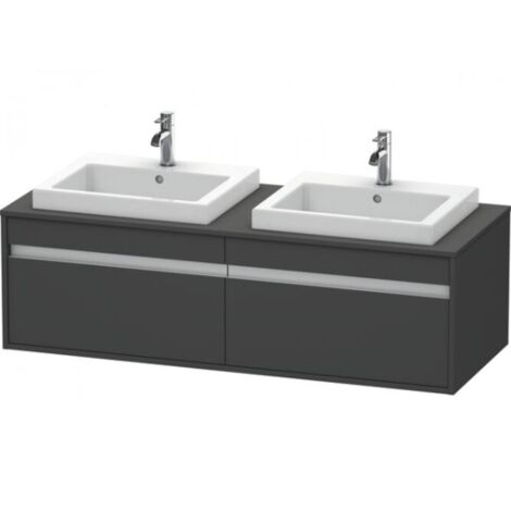 Duravit Ketho Meuble sous-lavabo suspendu 6797, 2 tiroirs,