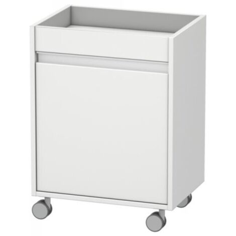 Duravit KETHO mobile con rotelle 360x500x670mm apertura destra bianco opaco