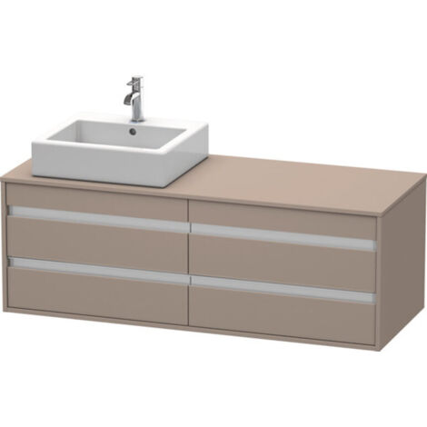 Duravit Ketho Módulo mural 6657, 4 cajones, 1400mm, para 1 lavabo