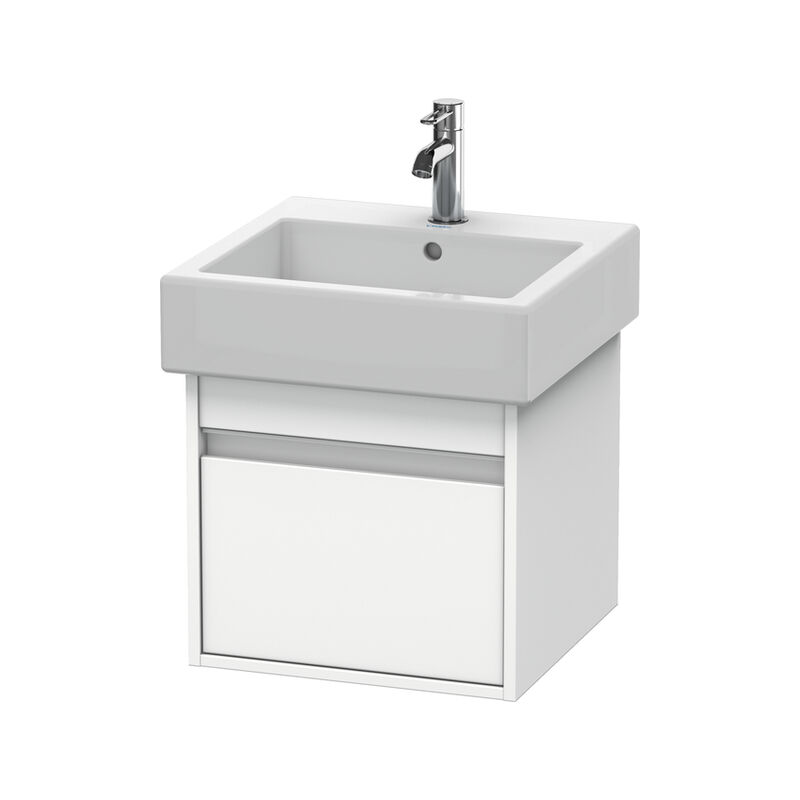 

Duravit Ag - Duravit Ketho Módulo mural 6685, 1 extraíble, 450mm, para Vero, Color (frente/cuerpo): Blanco Mate Decoración - KT668501818