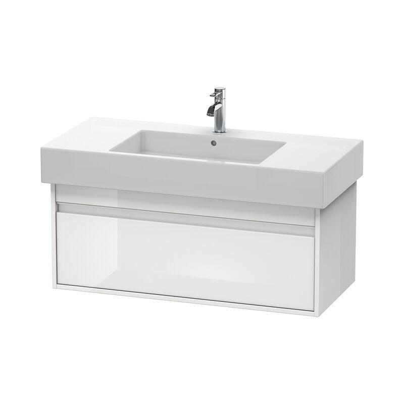 

Duravit Ketho Módulo mural 6691, 1 extraíble, 1000mm, para Vero, Color (frente/cuerpo): Decoración blanca de alto brillo - KT669102222