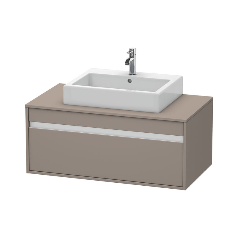 

Duravit Ag - Duravit Ketho Módulo mural 6695, 1 extraíble, 1000mm, para 1 lavabo de montaje superior, centralizado, Color (frente/cuerpo): Decoración