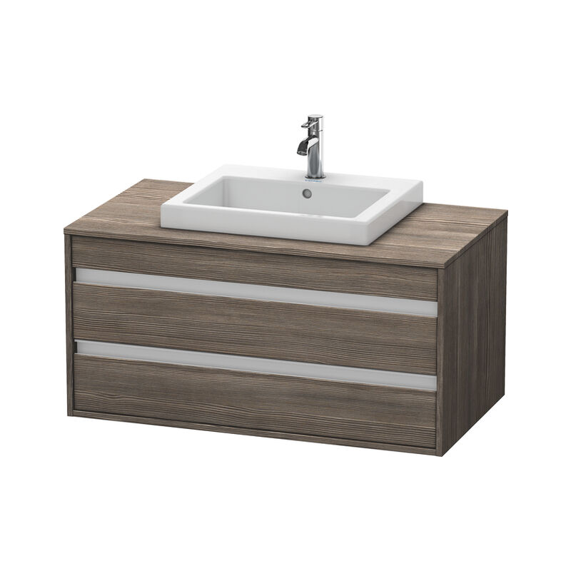 

Duravit Ketho Módulo mural 6755, 2 cajones, 1000mm, para lavabo empotrado, centralizado, Color (frente/cuerpo): Pino Terra Decor - KT675505151