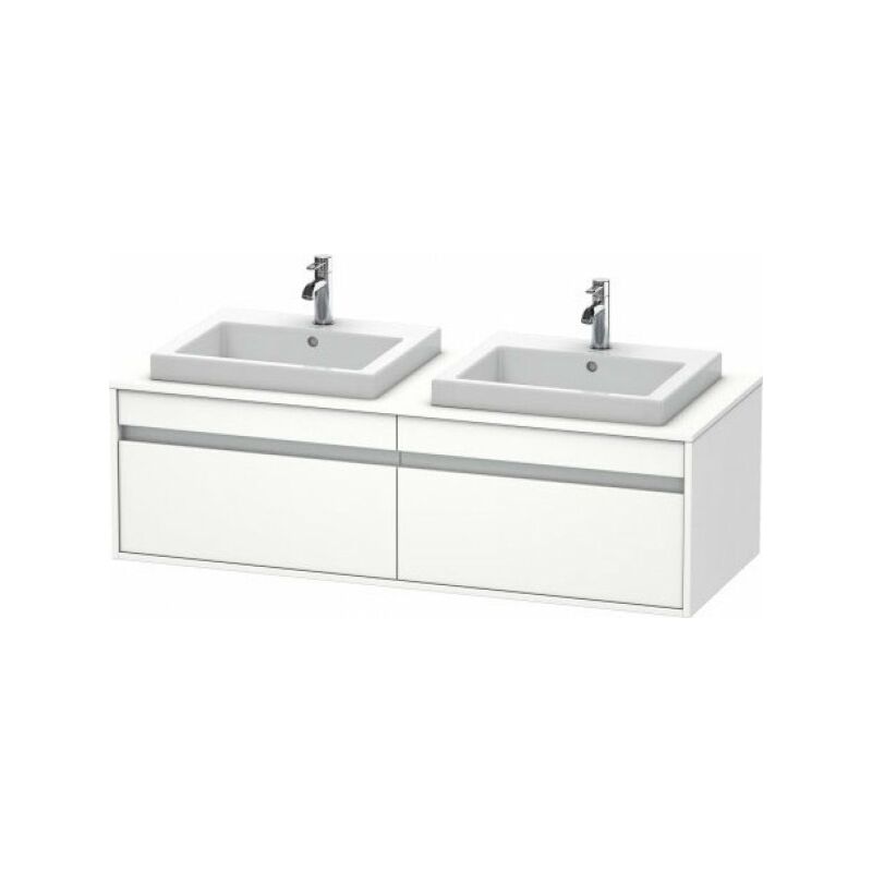 

Duravit Ketho Mueble de pared 6797, 2 extraíbles, 1400mm, para 1 lavabo empotrado, derecha, Color (frente/cuerpo): Decoración Castaño Oscuro