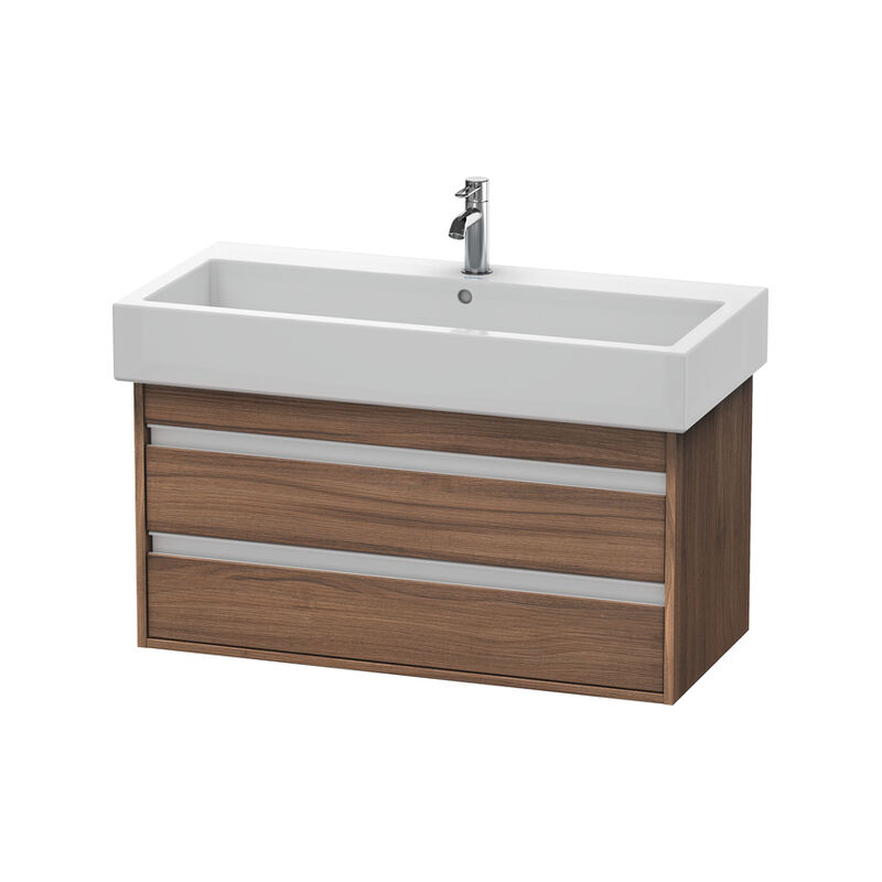 

Duravit Ketho Neceser de pared 6638, 2 cajones, 950mm, para Vero, Color (frente/cuerpo): Nogal natural decorado - KT663807979