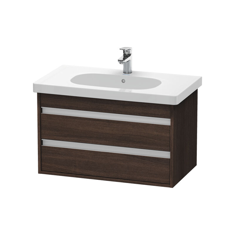 

Duravit Ketho Neceser de pared 6647, 2 cajones, 800mm, para código D, Color (frente/cuerpo): Decoración Castaño Oscuro - KT664705353