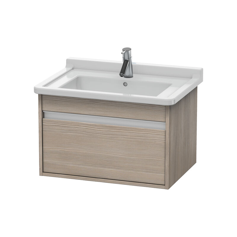 

Duravit Ketho Neceser de pared 6663, 1 cajón, 650mm, para Starck 3, Color (frente/cuerpo): Decoración Pino Plata - KT666303131