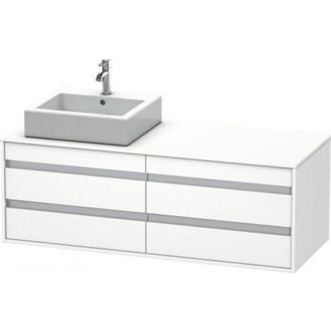 Duravit Ketho Neceser de pared 6757, 4 cajones, 1400mm, para 1