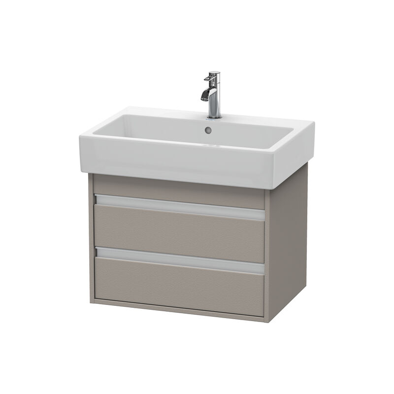 

Duravit Ketho tocador de pared 6624, 2 cajones, 650mm, para Vero, Color (frente/cuerpo): Terra Mate - KT662401414