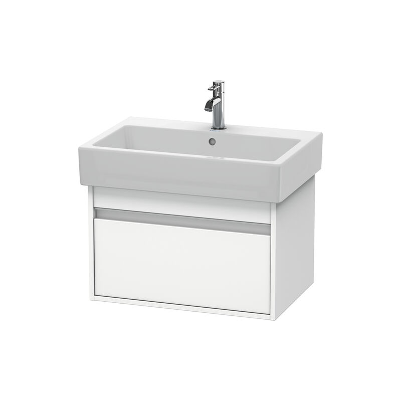 

Duravit Ag - Duravit Ketho tocador de pared 6684, 1 cajón, 650mm, para Vero, Color (frente/cuerpo): Blanco Mate Decoración - KT668401818