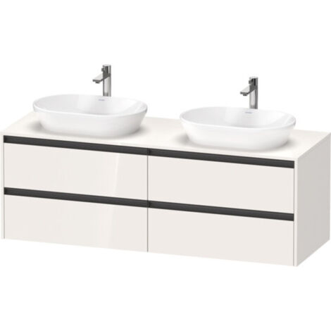 Duravit Ketho.2 bâti-support pour lavabo, découpe de la vasque