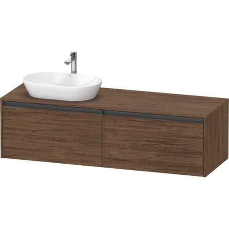 Duravit Ketho.2 bâti-support pour lavabo, découpe de la vasque à