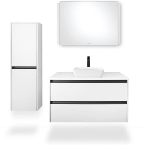 Duravit Ketho.2 Spiegel, LED-Beleuchtung seitlich, 1000x700x33mm,