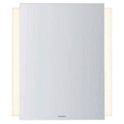 Duravit Ketho.2 Spiegel, LED-Beleuchtung seitlich, 600x700x33mm,