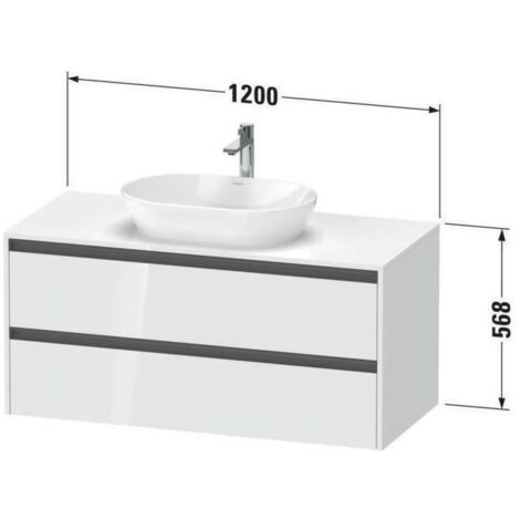 Duravit Ketho.2 Waschtischunterbau, 1200x568x550mm,