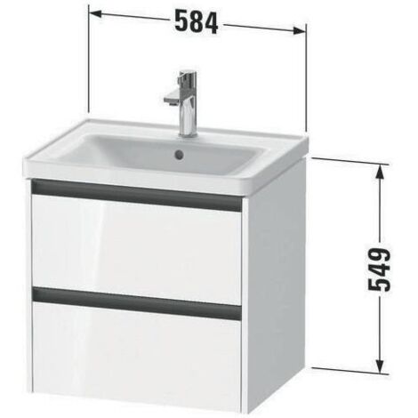 Duravit Ketho.2 Waschtischunterbau, 584x549x455mm, für D-Neo