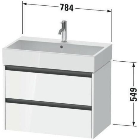 Duravit Ketho.2 Waschtischunterbau, 784x440x460mm, für Vero Air