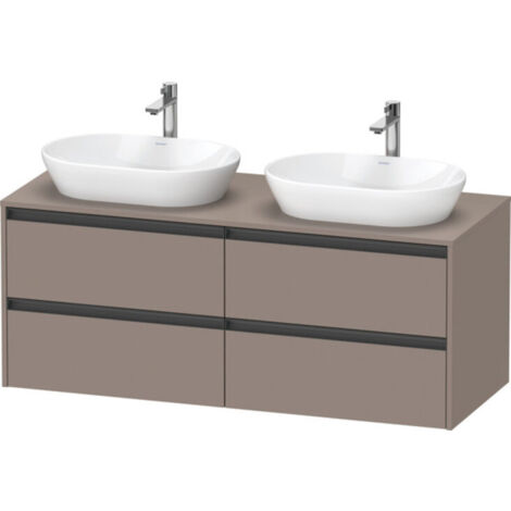 Duravit Ketho.2 Waschtischunterbau, Beckenausschnitt beidseitig,
