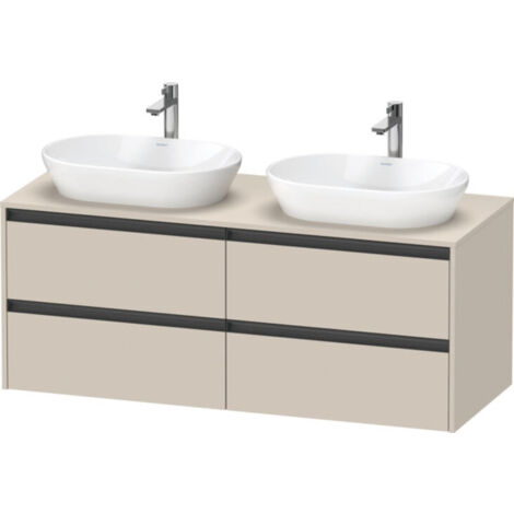 Duravit Ketho.2 Waschtischunterbau, Beckenausschnitt beidseitig,