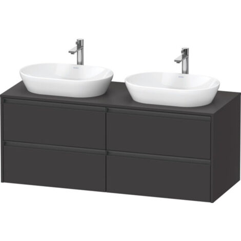 Duravit Ketho.2 Waschtischunterbau, Beckenausschnitt beidseitig,