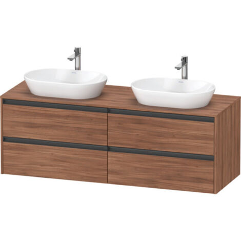 Duravit Ketho.2 Waschtischunterbau, Beckenausschnitt beidseitig,