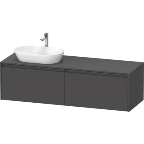 Duravit Ketho.2 Waschtischunterbau, Beckenausschnitt links,