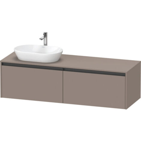Duravit Ketho.2 Waschtischunterbau, Beckenausschnitt links,