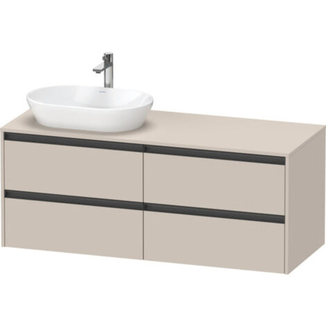 Duravit Ketho.2 Waschtischunterbau, Beckenausschnitt links,