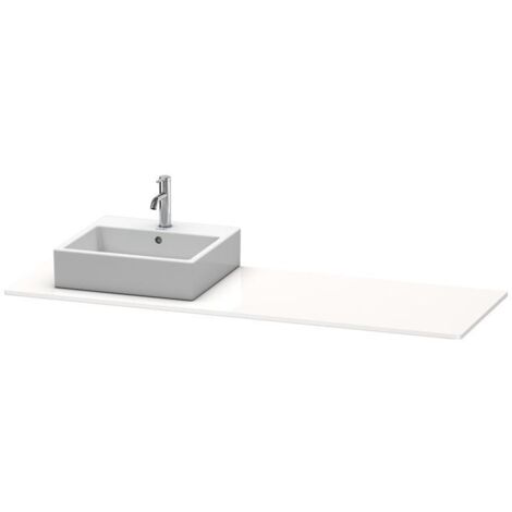 Duravit Konsole XSquare 160x55x1,6cm, m 1 AS, Beck. li, Tau matt
