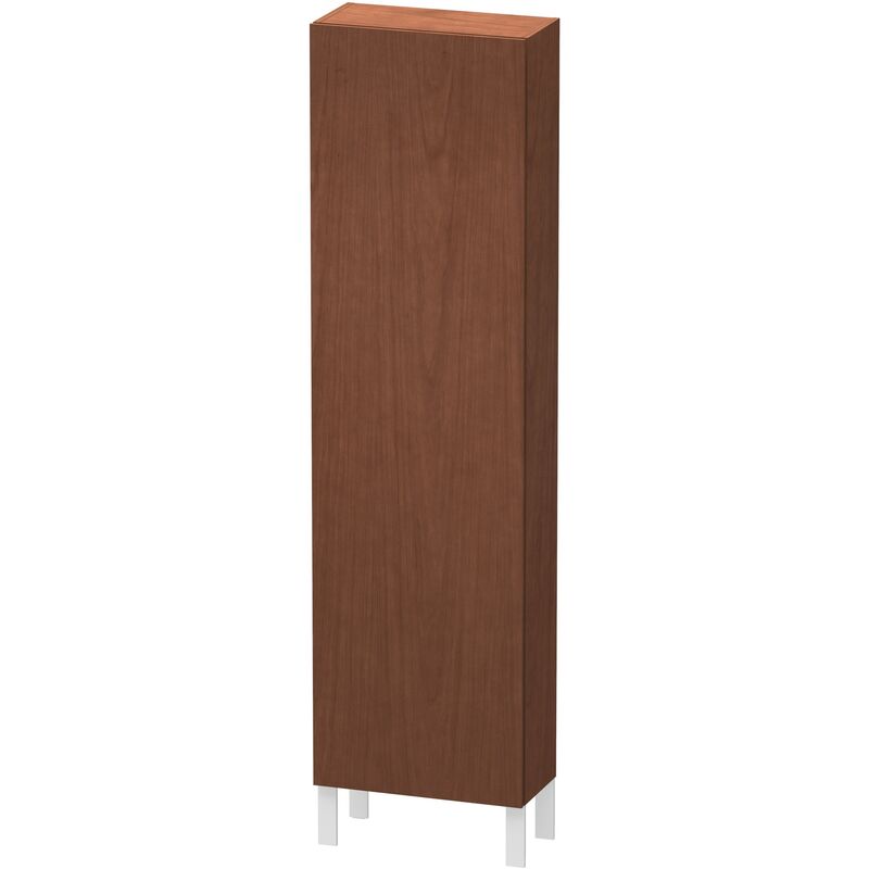 

Duravit L-Cube Armario alto, anchura 500mm, profundidad 243mm, 1 puerta, bisagra derecha, color: Chapa de madera auténtica de nogal americano