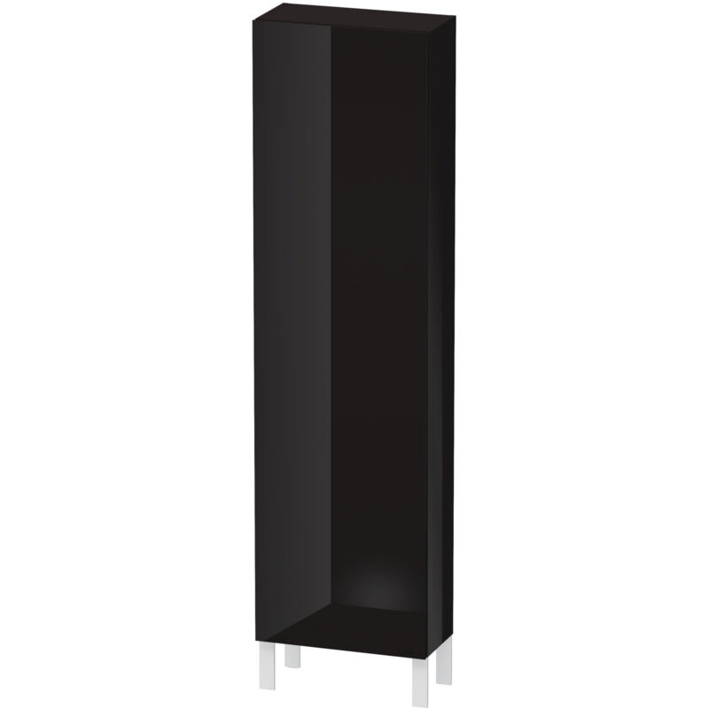 

Duravit L-Cube Armario alto, anchura 500mm, profundidad 243mm, 1 puerta, bisagra derecha, color: Laca negra de alto brillo - LC1171R4040