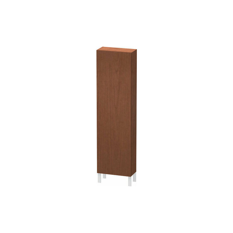 

Duravit L-Cube Armario alto, anchura 500mm, profundidad 243mm, 1 puerta, con bisagra a la izquierda, color: Chapa de madera auténtica de nogal