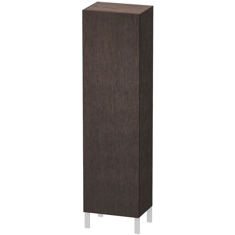 

Duravit L-Cube Armario alto, anchura 500mm, profundidad 363mm, 1 puerta, bisagra derecha, color: roble oscuro cepillado chapa de madera auténtica