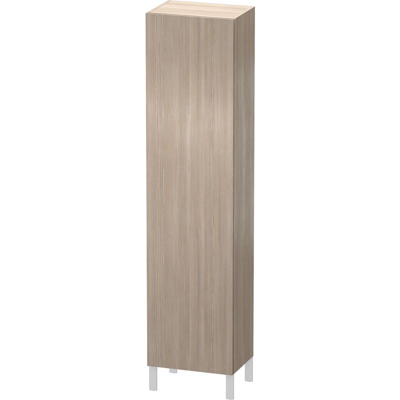 

Duravit L-Cube Armario alto individual 1 puerta, 3 baldas de cristal, 1 balda de madera, tope a la derecha, altura mín. 1321 mm - máx. 2000 mm,