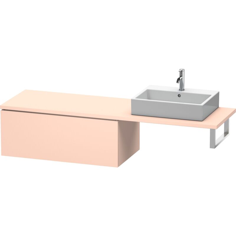 

Duravit L-Cube Armario base para anchura de consola 1020mm, profundidad 547mm, 1 extraíble, color: Albaricoque Perla seda laca mate - LC583402020