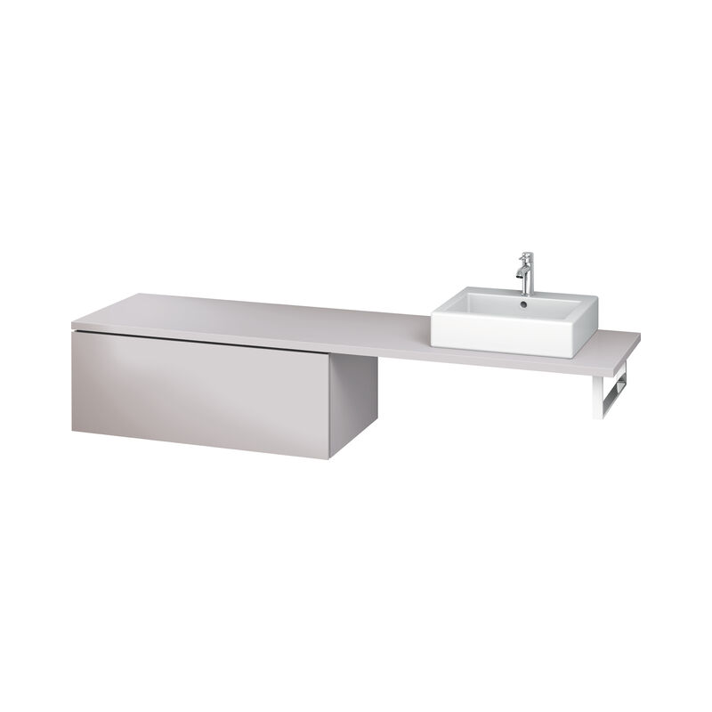 

Duravit L-Cube Armario base para anchura de consola 1020mm, profundidad 547mm, 1 extraíble, color: Blanco Lila Seda Laca mate - LC583408787