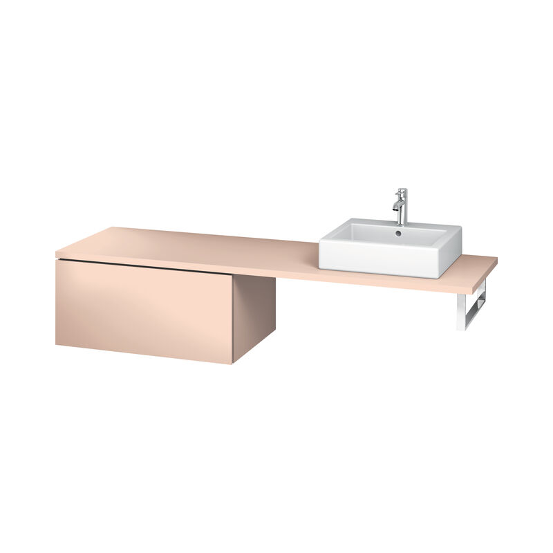 

Duravit L-Cube Armario base para anchura de consola 820mm, profundidad 547mm, 1 extraíble, color: Albaricoque Perla seda laca mate - LC585402020