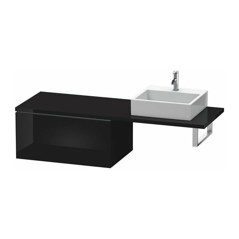 

Duravit - Consola baja L-CUBE 820x547x400mm negro alto brillo