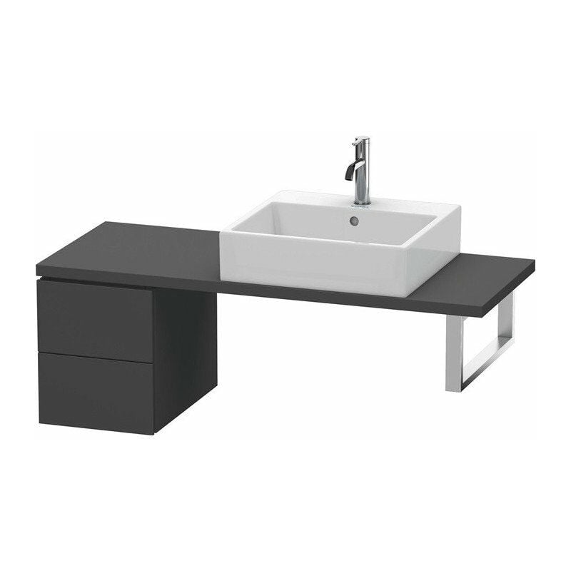 

Duravit - Consola baja L-CUBE 400x320x477mm grafito mate