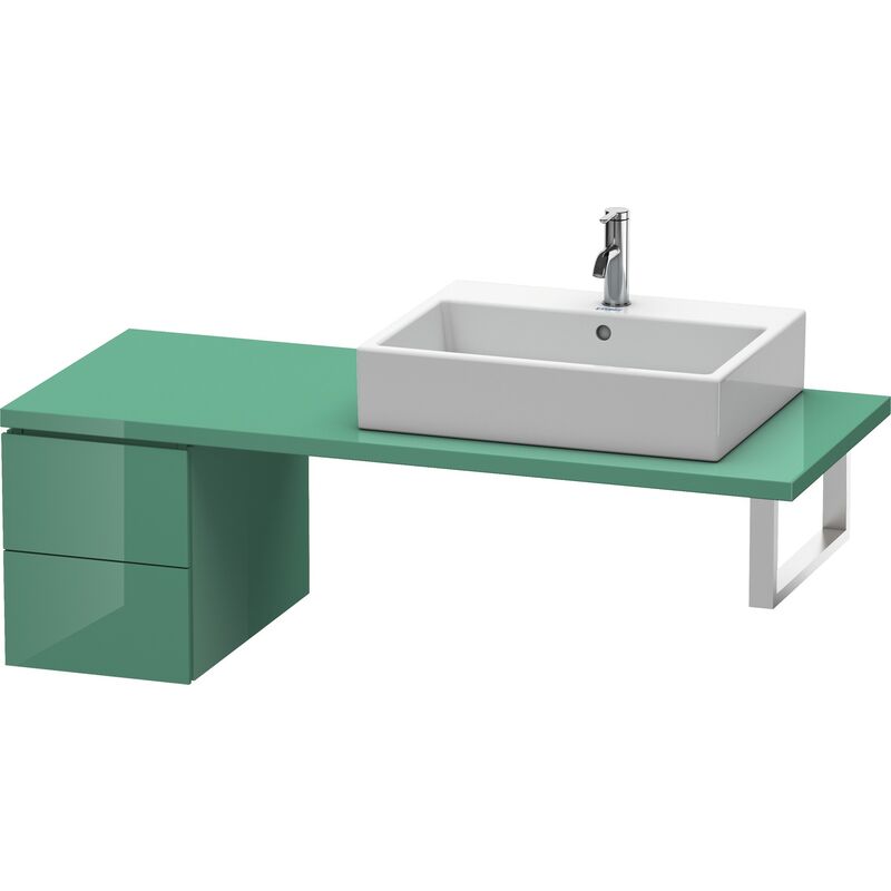 

Duravit L-Cube Armario base para consola, ancho 320mm, profundidad 547mm, 2 cajones, color: Jade laca alto brillo - LC583500303